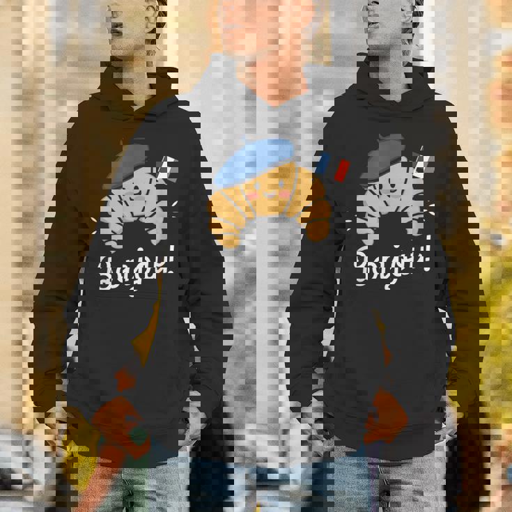 クロワッサン フランス語格言 フランス ベーキング 朝食 面白い パーカー