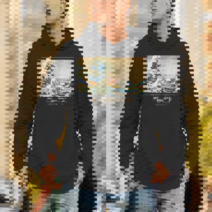 サーフィン シェトランド 羊 シェルティ 神奈川波 和 犬 Hoodie