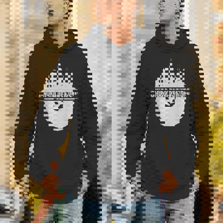 シカゴハウスミュージックシカゴスカイライン Edm Dj シカゴハウス パーカー