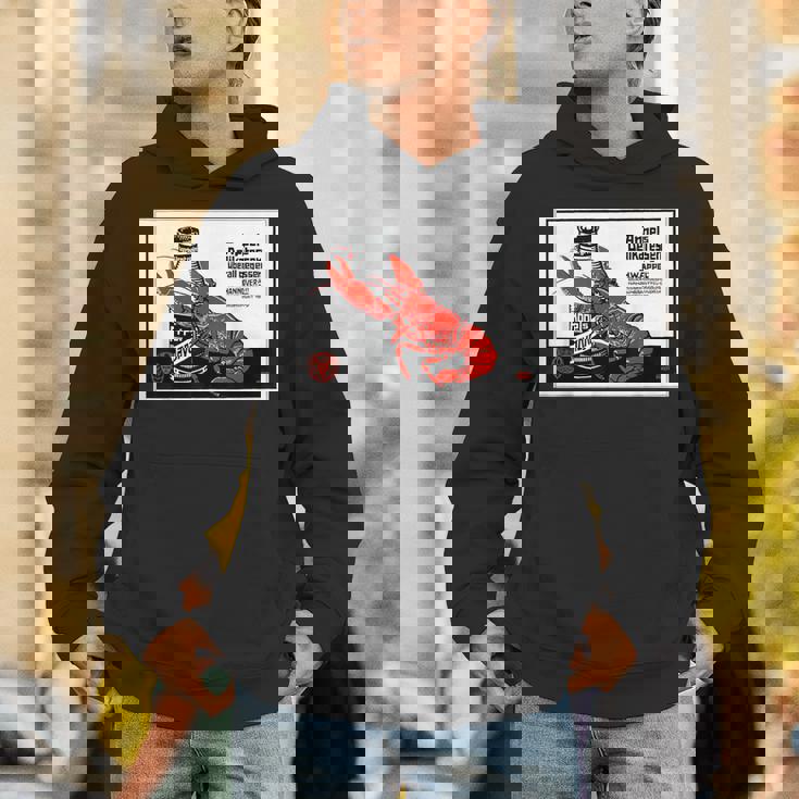 シーフード 1879 ドイツ ロブスター ザリガニ 甲殻類 レトロ パーカー