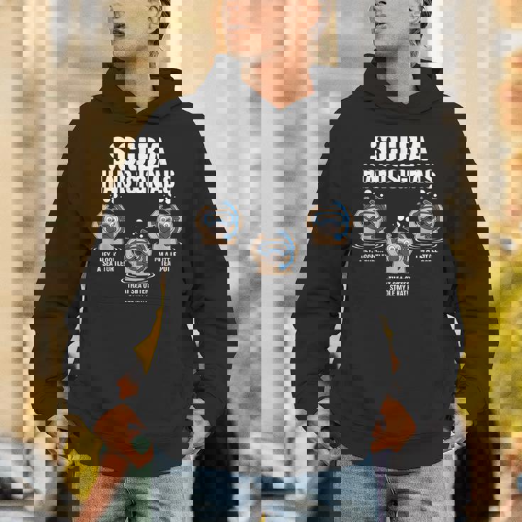 スキューバハンドシグナル 面白い スキューバダイビング パーカー