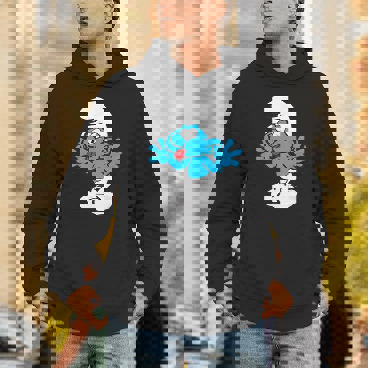 スマーフ ジョキー スマーフ 舌 ジョイフル ブルー コミック スマーフェット Hoodie