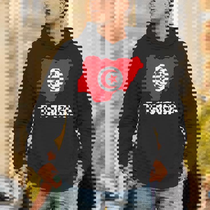 チュニジア国旗 地図 チュニジアのルーツ チュニジア プライド チュニジア パーカー