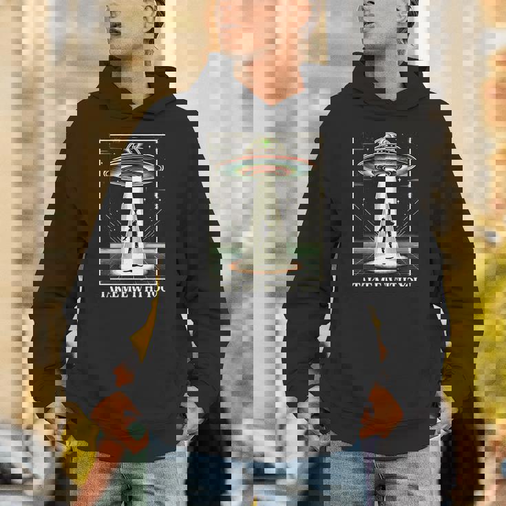 テイク・ミー・ウィズ・ユー エイリアン Ufo クローズエンカウンター ロズウェル エリア51 長袖tシャツ パーカー