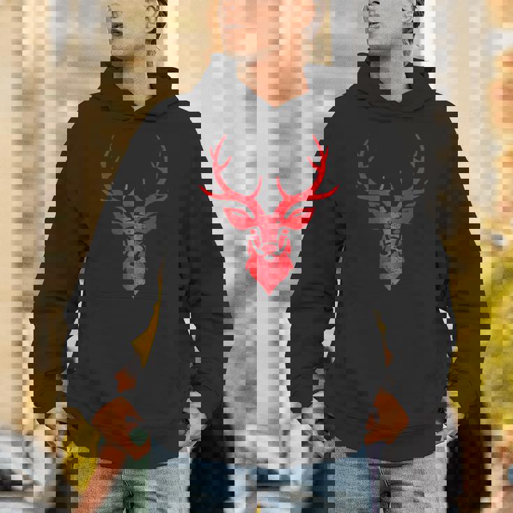 ディア シャレー アントラーズ レトロ スタッグ アントラーズ ヴィンテージ お土産 パーカー