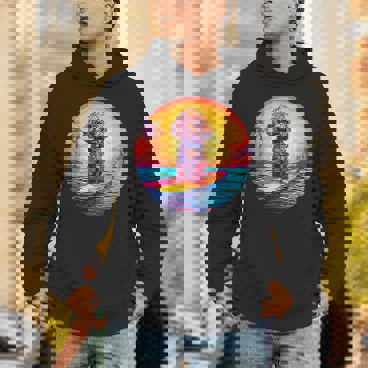 トイプードル サーフィン ファニー ドッグ ビーチ パーカー