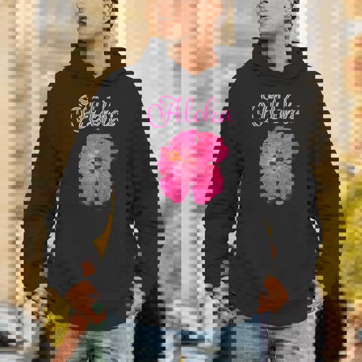 ハイビスカス Aloha アロハ《赤》（ハワイ・南国・フラダンス）夏【ビューティフル フラワー】キュート デザイン Hoodie