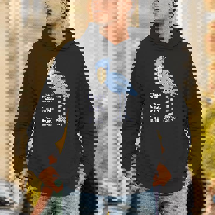 ハシビロコウさん 『セルフィー』青い鳥【どうぶつフレンズ 】ゆるくて かわいい 動物園の生き物 イラスト パーカー