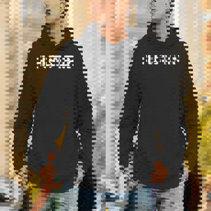 ハスラー 半袖 シンプル 白文字 パーカー