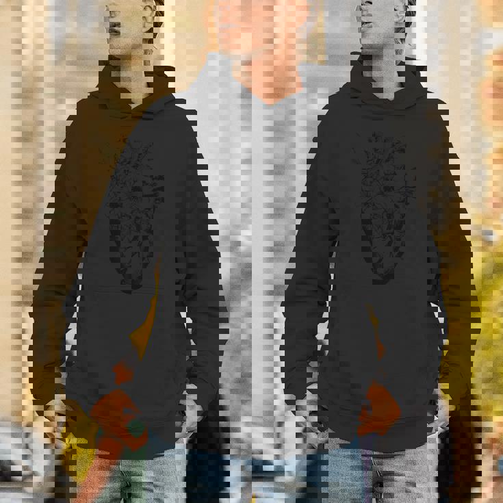 ハート 花 タトゥー アーティスト アート オープンハート 手術 Hoodie