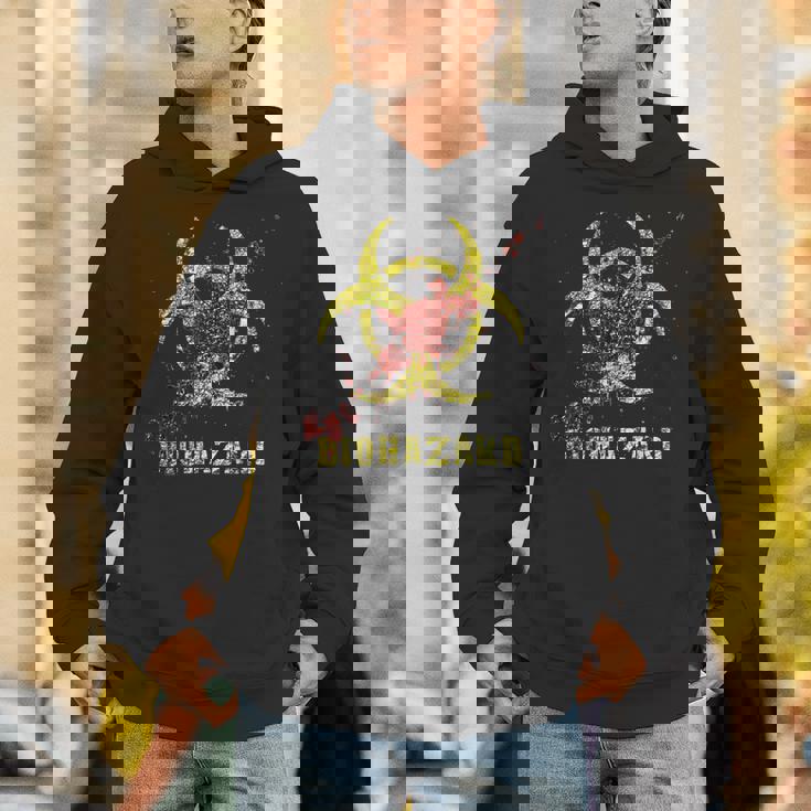 バイオハザード 感染 感染サイン ゾンビ血のはね付き Hoodie