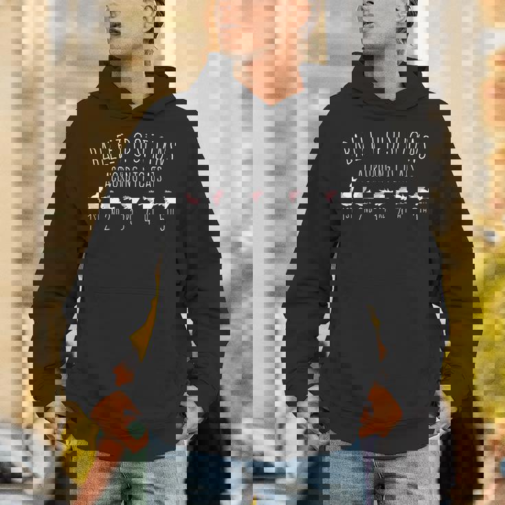 バレエダンサーギフト バレリーナ 猫による5つのポジション パーカー