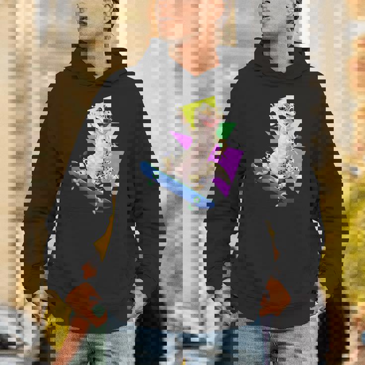 ヒョウモントカゲモドキ スケートボードのトカゲ パーカー