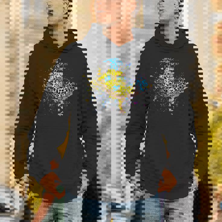 ヒョウモントカゲモドキ 水彩画 爬虫類飼育員 ヤモリ 扇子 パーカー