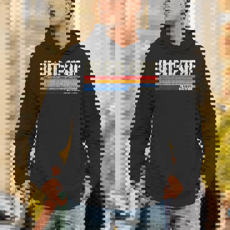 ビンテージ レトロ 70年代 80年代スタイル 風のギャップの故郷、Pa Hoodie