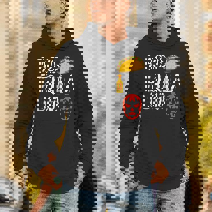 ファニー ルチャリブレ タコス テキーラ ルチャドールとファンへのギフト パーカー