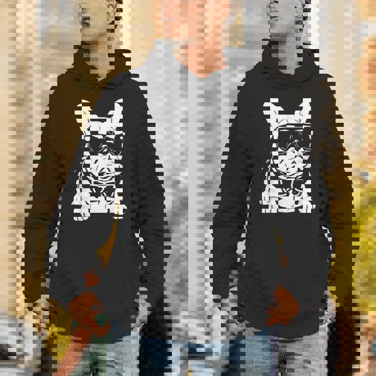 ファニーフレンチブルドッグ サングラス付き フレンチブルドッグ パーカー