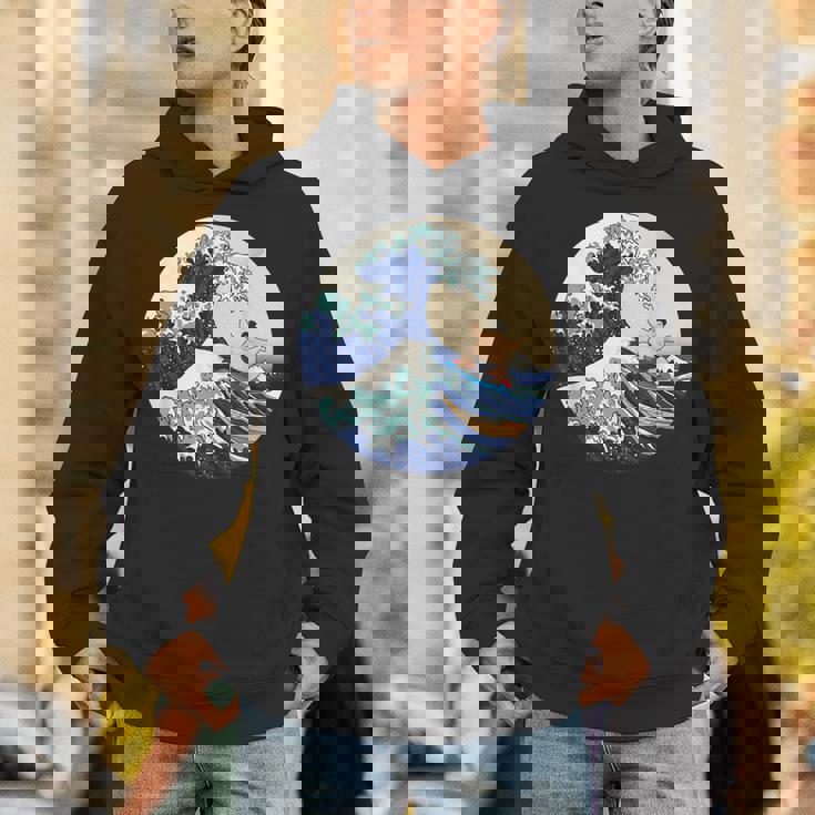 ファンシー 神奈川 大波 相撲 サーフィン パロディ Hoodie