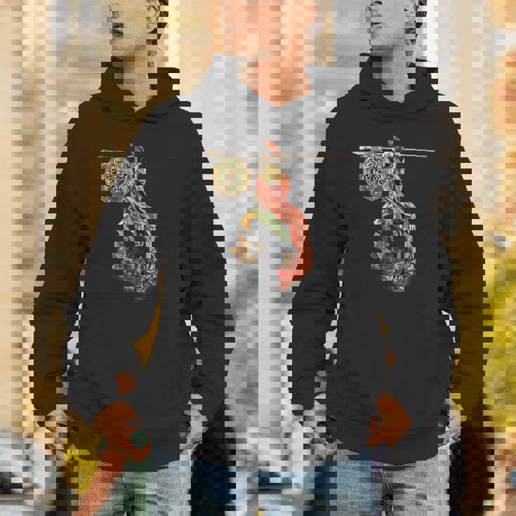 フクロウと槍のアテナ パーカー