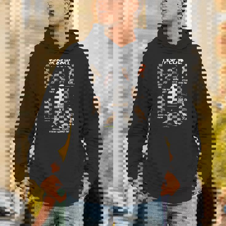 フクロウの種類 教育コレクション かわいいフクロウ愛好家 面白い パーカー