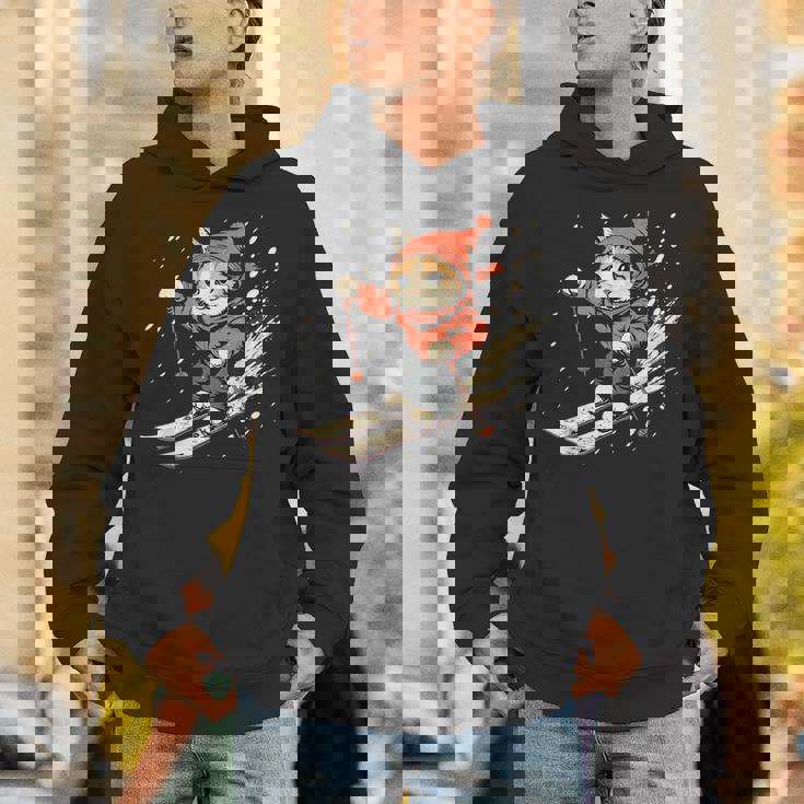 フリースタイルスキーヤー猫 フリースタイルスキー パーカー