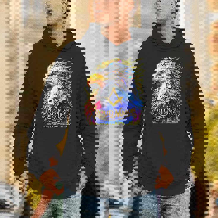 フリーメイソンs&C「マイティカラーイーグル」と書かれたフリーメイソンのシンボル。 パーカー