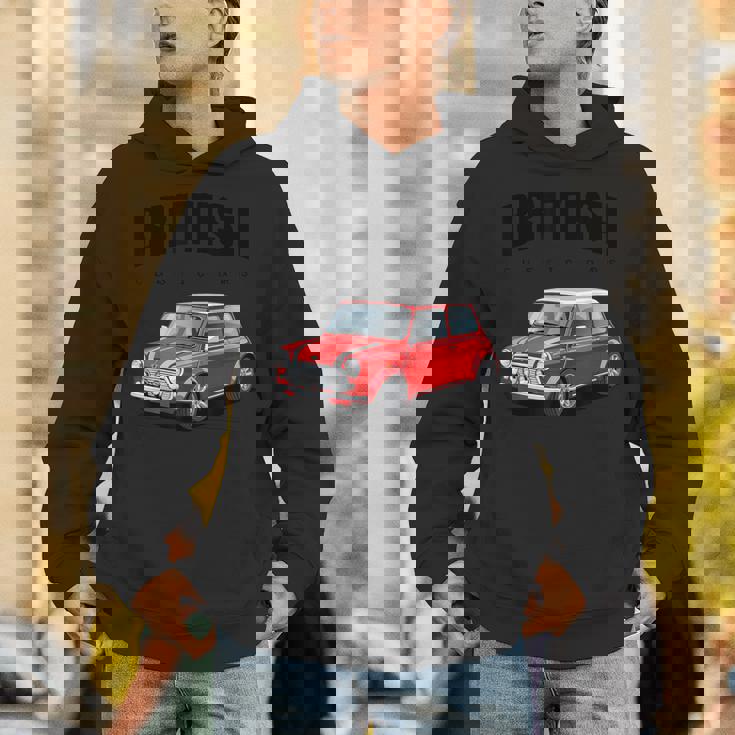 ブリティッシュクラシックカー レッド ミニスポーツカー パーカー