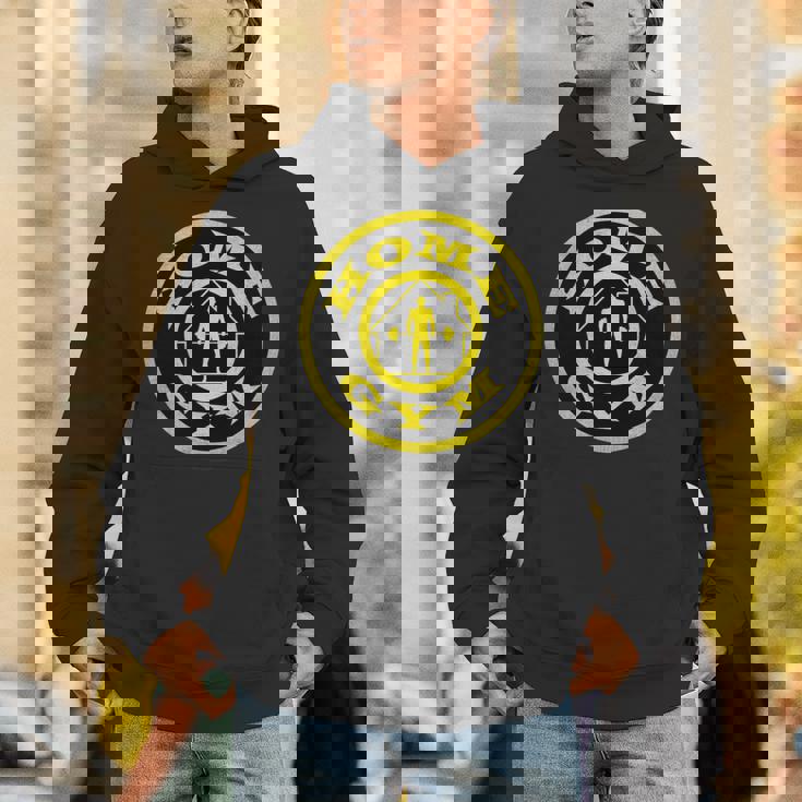 ホームジム アンティーク調ゴールドパロディー 長袖tシャツ パーカー