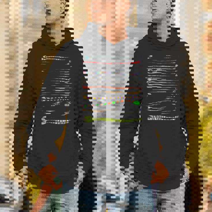 ボーダー カラフル Pop 爬虫類 かわいい オリジナル ヘビ柄 手描き フロント ボーダー イラスト おもしろ パーカー