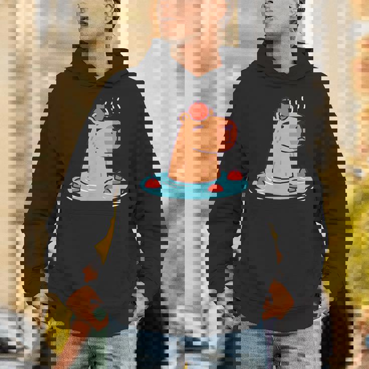 ポケットカピバラ 温泉に浸ける カピバラ Hoodie