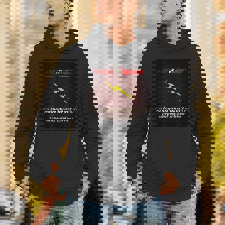 ポジティブ対ネガティブ Hoodie