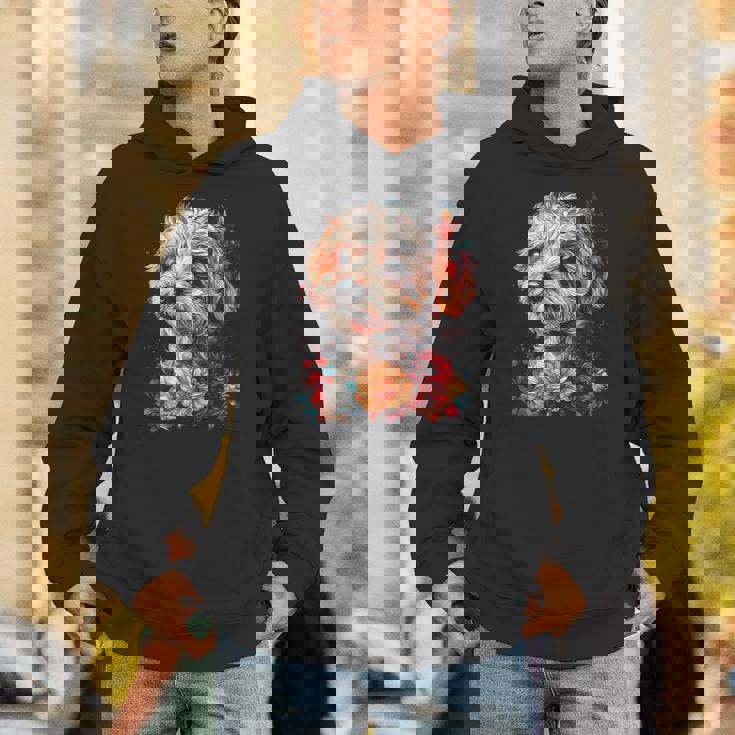 マルチプー犬 グラフィック ペット イラスト マルチプー パーカー