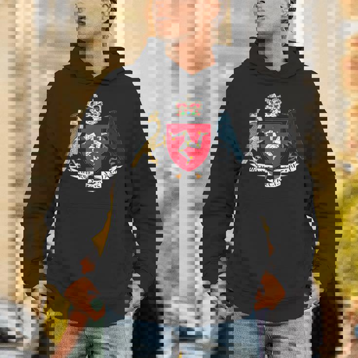 マン島の旗 3本の脚 マンの紋章 パーカー