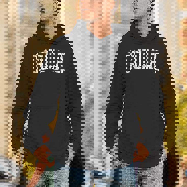 ミシガン州キャデラック ヴィンテージ アスレチック スポーツデザイン パーカー