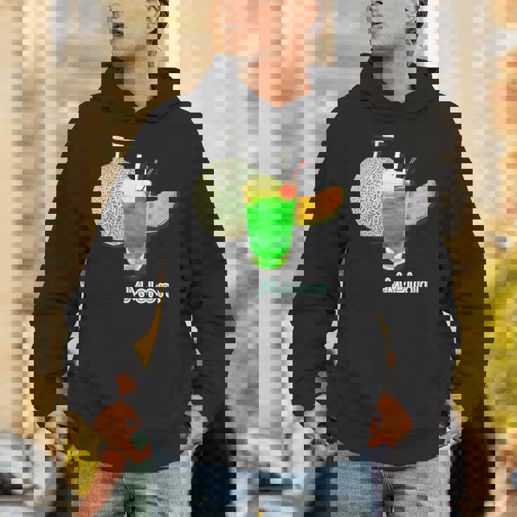メロン 3 Melon メロンソーダ クリームソーダ カット 『デリシャス フルーツ』果物 リアル 面白い イラスト Hoodie
