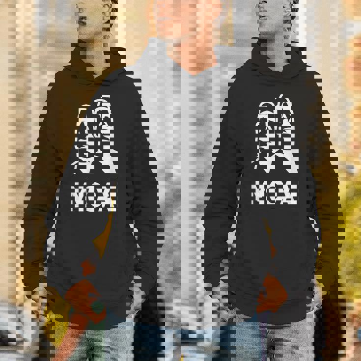 モアイ像 イースター島の頭 ポリネシア パーカー