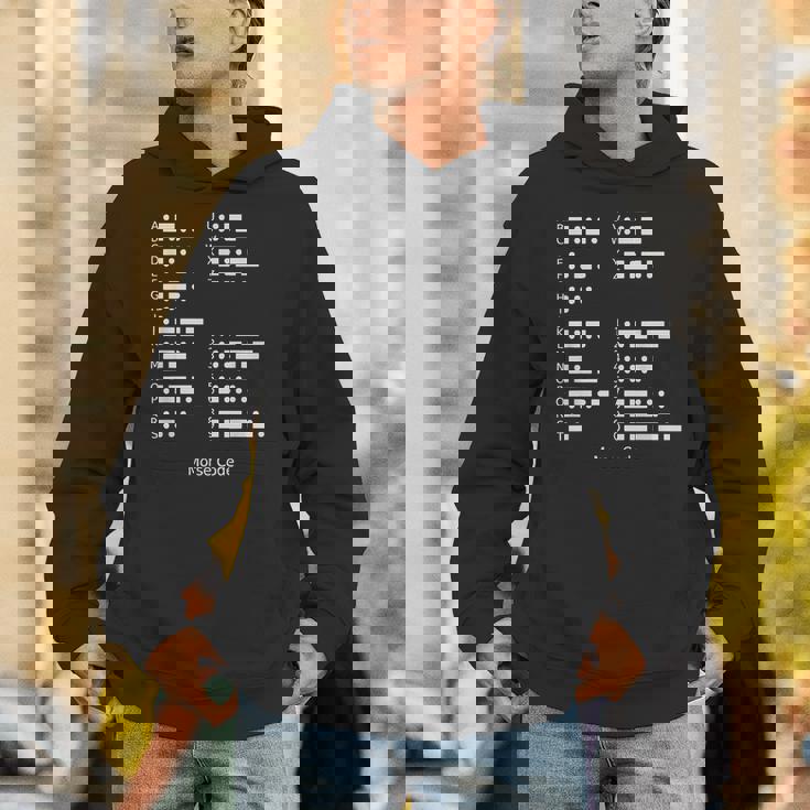 モールス符号tシャツ 国際モールス符号アルファベットシャツ パーカー