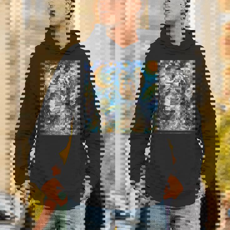 ヨークシャーテリア 星月夜シャツ ヴィンセント・ヴァン・ゴッホ ヨーキー パーカー