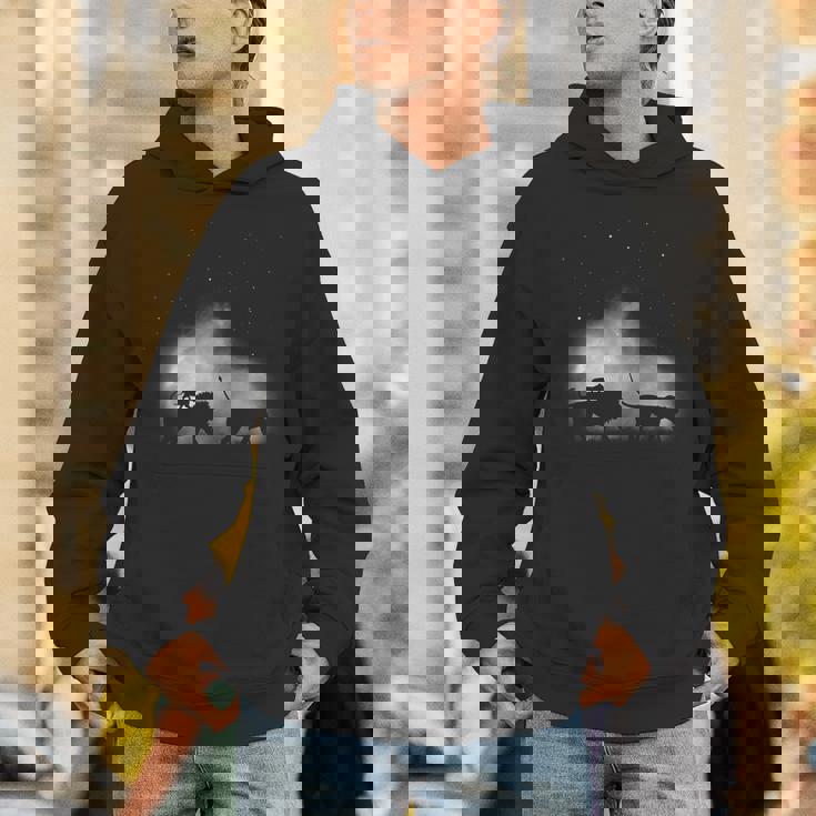 ライオンファミリー野生のアフリカ動物美しい パーカー