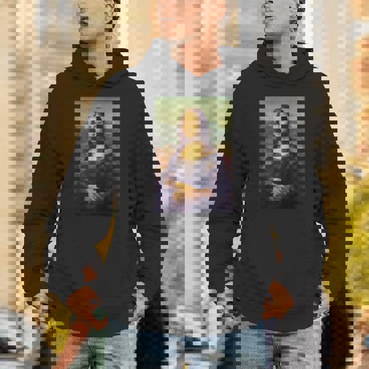 レオナルド・ダ・ヴィンチのモナリザ 長袖tシャツ パーカー