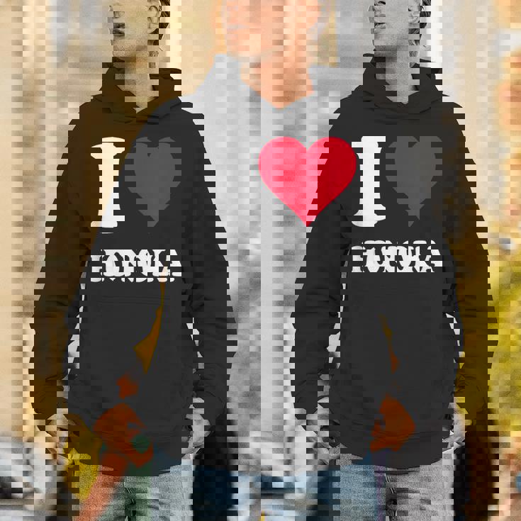 レッドハート I Love Honoka パーカー