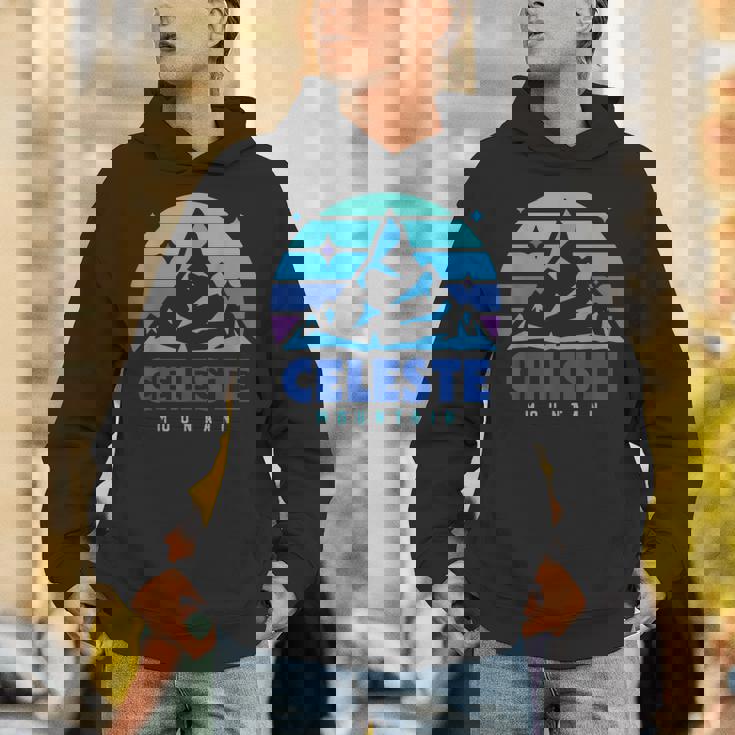 レトロ セレステ ヴィンテージデザイン 山遊び ビデオゲーム パーカー