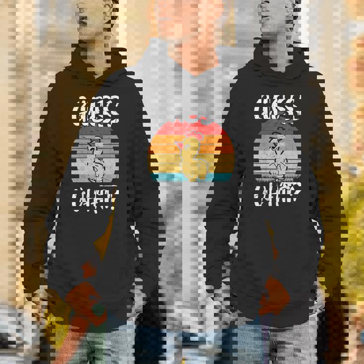 レトロ ヴィンテージ Guess What チキンバット Hoodie