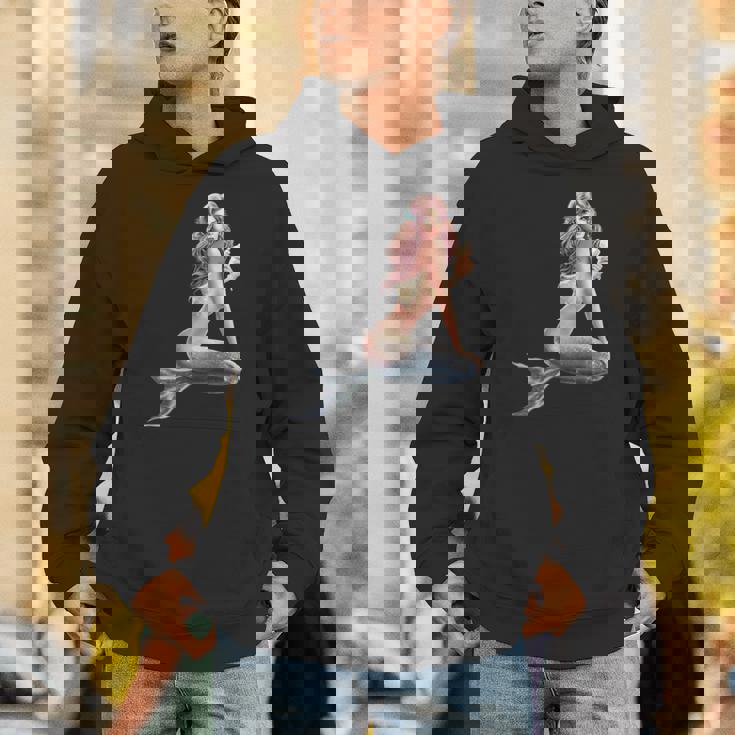 レトロ ヴィンテージ ピンナップ ガール マーメイド パーカー