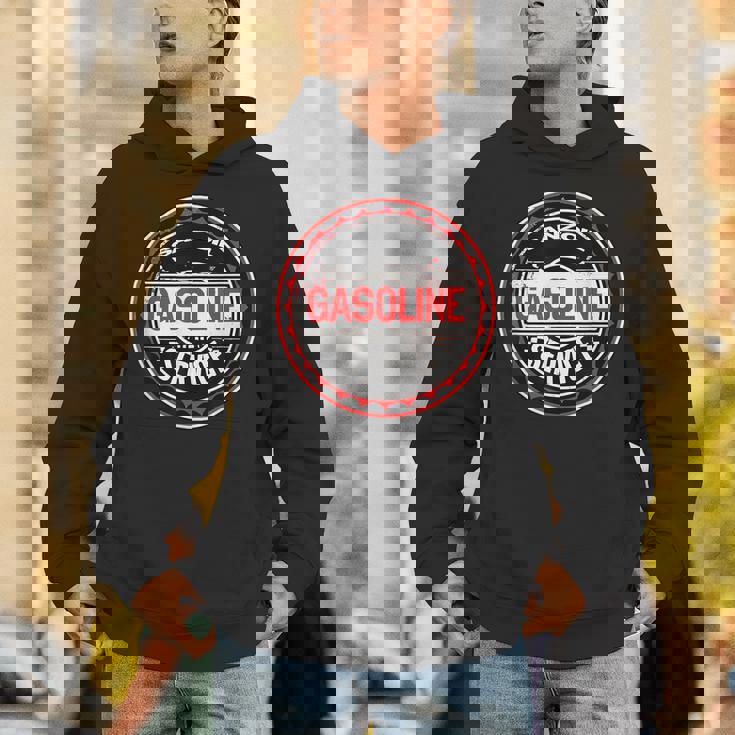 レトロヴィンテージガソリンスタンドanzoil モーターオイル 車 バイク ガレージ パーカー