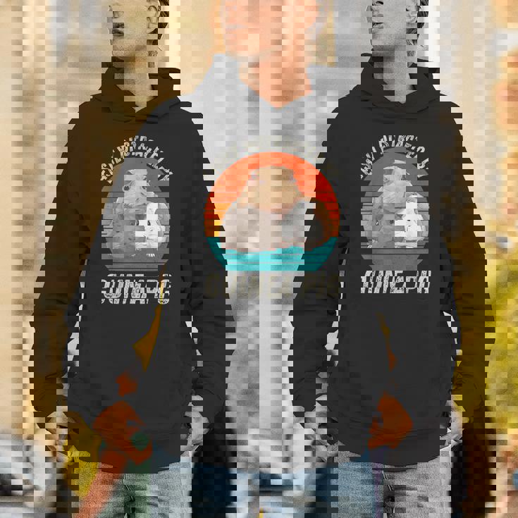 ヴィンテージ Easy Distracted By モルモット レトロ モルモット Hoodie