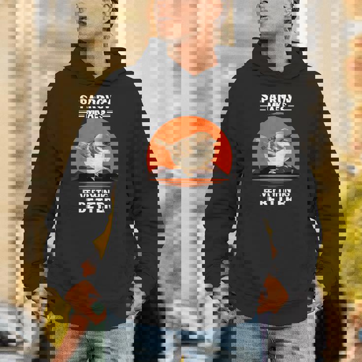 ヴィンテージ スズメの鳥 Make Everything Better スズメの鳥 パーカー