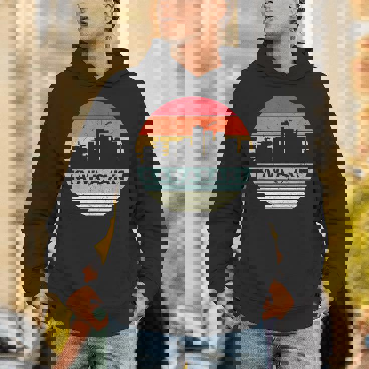 ヴィンテージカワサキスカイラインシルエット Hoodie