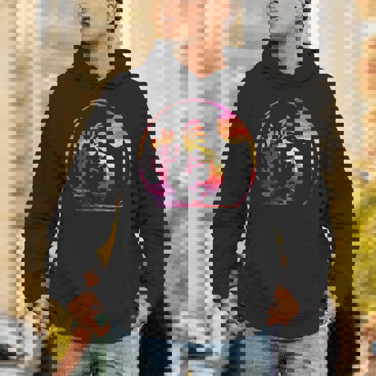 ヴィンテージネイティブアメリカンシンボル サンセット ココペリ Hoodie