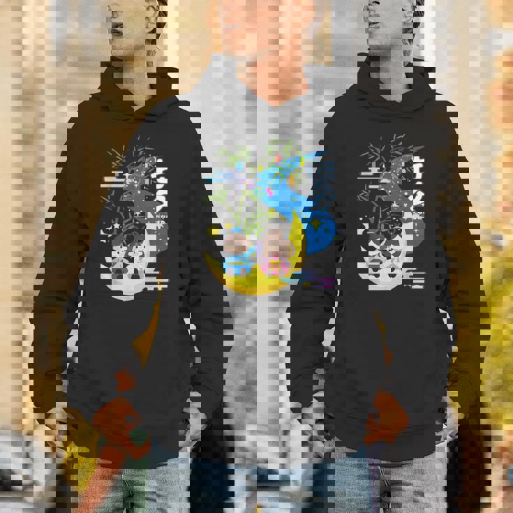 七夕、天の川、着物、日本祭りかわいい、星、日本の伝統的なお祭り、夏、夏休み、日本人形 パーカー